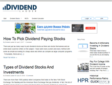 Tablet Screenshot of dividendladder.com